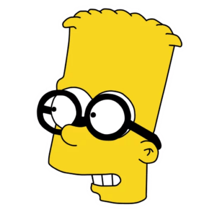 bart-simpson-NERD GLASSES Sticker