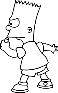 Bart Simpson Sticker