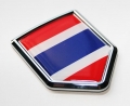 Thailand Thai Flag Crest Decal Car Chrome Emblem Sticker