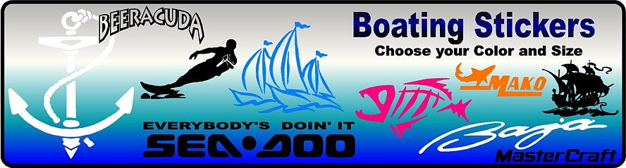 Boating Decals and Stickers Boating Decals and Stickers