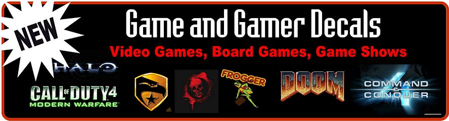 Game Gamer Logos Decals Stickers Game Gamer Logos Decals Stickers