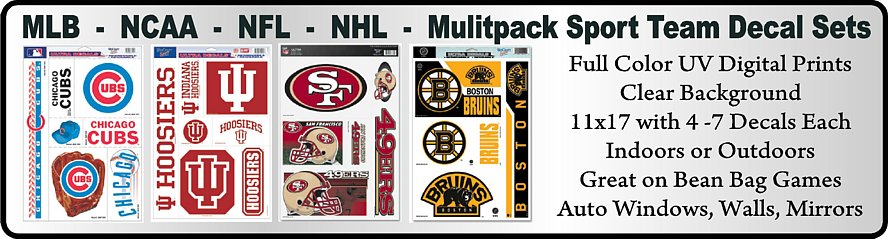 MLB Multipack Sports Team Decal Sets MLB Multipack Sports Team Decal Sets