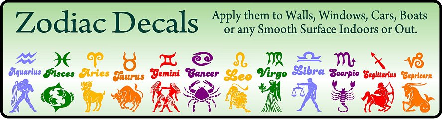 Zodiac Decals Zodiac Decals