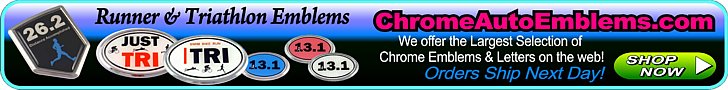 Running Chrome Emblems Running Chrome Emblems